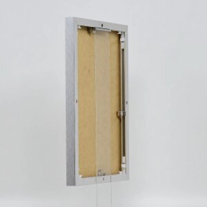 Efektowa aluminiowa rama do zdjęć Quadro 60x60 cm srebrne szkło akrylowe o wysokim połysku