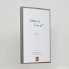 Efektowa aluminiowa ramka na zdjęcia Quadro 14,8x21 cm antyczne srebrne szkło akrylowe