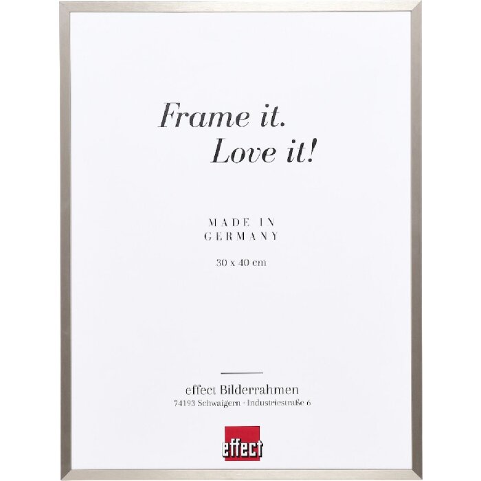 Ramka na zdjęcia z aluminium „Serie 2” – szkło akrylowe, szary odcień z bronią, 59,4x84,1 cm