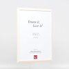 Efekt Rama drewniana Profil 32 biały 9x13 cm Szyba akrylowa