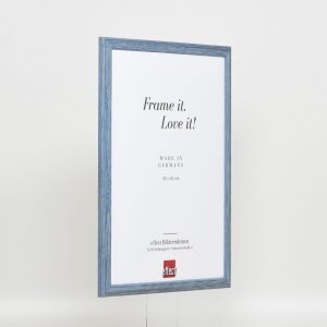 Efekt ramki drewnianej profil 32 szary-niebieski 25x50 cm szkło akrylowe