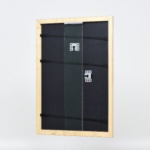 Effect Holz-Bilderrahmen Profil 43 silber 7x10 cm Kunstglas