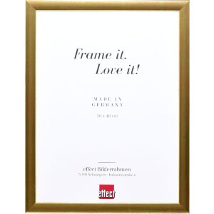 Effect Holz-Bilderrahmen Profil 43 gold 7x10 cm Kunstglas