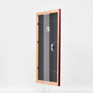 Effect Holzbilderrahmen Profil 43 rot 7x10 cm Kunstglas