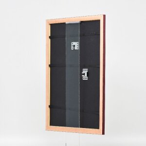 Effect Holzbilderrahmen Profil 43 rot 7x10 cm Kunstglas