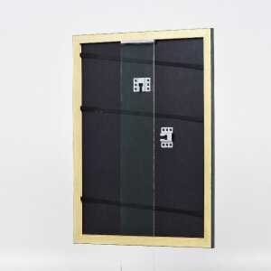 Effect Holz-Bilderrahmen Profil 43 tannengrün 9x13 cm Kunstglas
