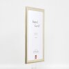 Effect Holz-Bilderrahmen Profil 43 silber 10x10 cm Kunstglas 0432-1010-01