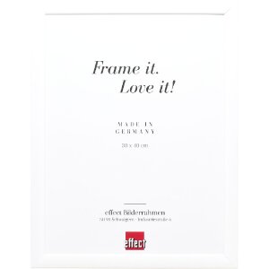 Ramka na zdjęcia z drewna „Profil 43” biała,...