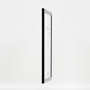 Effect Holz-Bilderrahmen Profil 43 schwarz hochglanz 29,7x42 cm Kunstglas