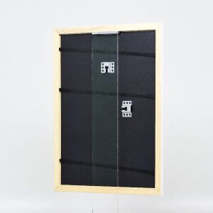 Effect Holz-Bilderrahmen Profil 43 weiß hochglanz 29,7x42 cm Kunstglas