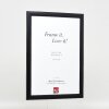 Effect Holzbilderrahmen Profil 43 schwarz 30x45 cm Kunstglas