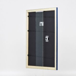 Effect Holzbilderrahmen Profil 43 royalblau 30x45 cm Kunstglas