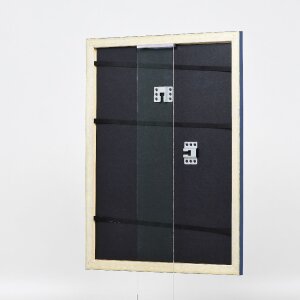 Effect Holzbilderrahmen Profil 43 royalblau 30x45 cm Kunstglas