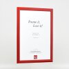 effect Bilderrahmen Profil 43 rot hochglanz 30x45 cm mit Kunstglas