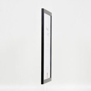 effect Holz-Bilderrahmen Profil 43 schwarz 35x100 cm Kunstglas