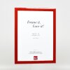 effect Holz-Bilderrahmen Profil 43 rot hochglanz 35x100 cm Kunstglas