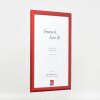 effect Holz-Bilderrahmen Profil 43 rot hochglanz 35x100 cm Kunstglas