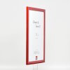 effect Holz-Bilderrahmen Profil 43 rot hochglanz 35x100 cm Kunstglas