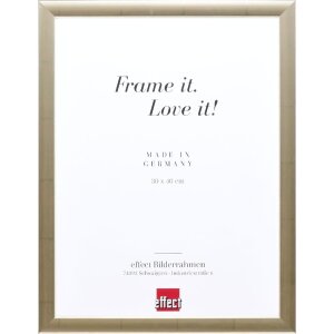 Effect Holz-Bilderrahmen Profil 43 silber 40x40 cm Kunstglas