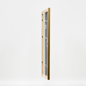 effect Holz-Bilderrahmen Profil 43 gold 40x40 cm Kunstglas