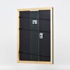 Effect Holz-Bilderrahmen Profil 43 schwarz 40x40 cm Kunstglas