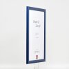 Effect Holz-Bilderrahmen Profil 43 royalblau 40x40 cm Kunstglas
