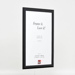 effect Holz-Bilderrahmen Profil 43 schwarz hochglanz 40x50 cm Kunstglas