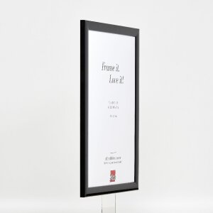 effect Holz-Bilderrahmen Profil 43 schwarz hochglanz 40x50 cm Kunstglas