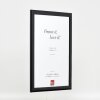 effect Holz-Bilderrahmen Profil 43 schwarz hochglanz 40x50 cm Kunstglas