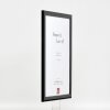 effect Holz-Bilderrahmen Profil 43 schwarz hochglanz 40x50 cm Kunstglas