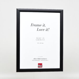 Effect Holz-Bilderrahmen Profil 43 schwarz 40x60 cm Kunstglas