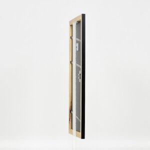 Effect Holz-Bilderrahmen Profil 43 schwarz 40x60 cm Kunstglas