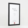 Effect Holz-Bilderrahmen Profil 43 schwarz 40x60 cm Kunstglas