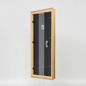 Effect Holzrahmen Profil 44 gold 45x60 cm Kunstglas