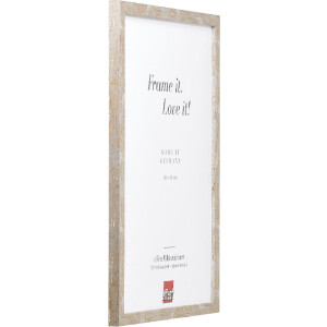 Ramka na zdjęcia effect Profil 51 Antiksilber 20x20 cm – drewno, folia antyksilber, szkło akrylowe UV-ochronne