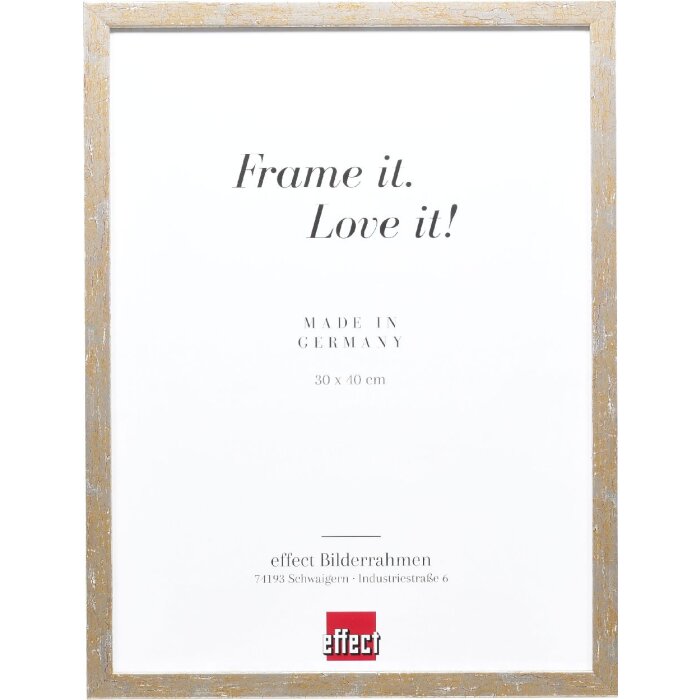Effect Drewniana ramka Profil 51 antyczne srebro 14,8x21 cm