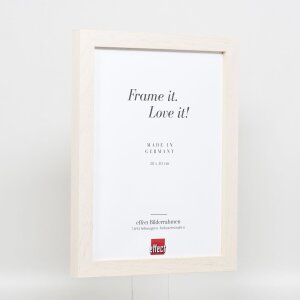 Efekt Drewniana ramka na zdjęcia Profil 52 biały 42x59,4 cm Szkło artystyczne