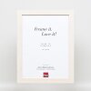 Efekt Drewniana ramka na zdjęcia Profil 52 biały 42x59,4 cm Szkło artystyczne