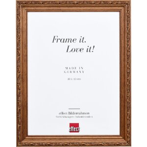 Effect Holzrahmen Profil 63 Barockstil braun 15x20 cm...