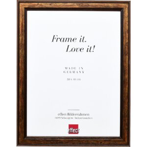 Effect Holzbilderrahmen Profil 64 braun 50x75 cm mit...