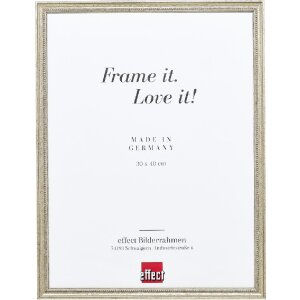 Ramka na zdjęcia z drewna, styl antyczny srebrny, 13x18...