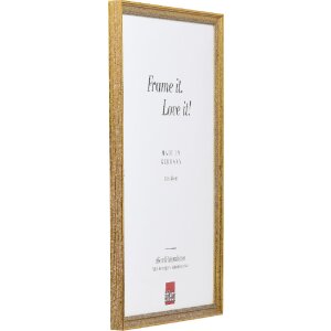 Effect Bilderrahmen Holz Profil 66 Antikgold 30x30 cm mit Kunstglas