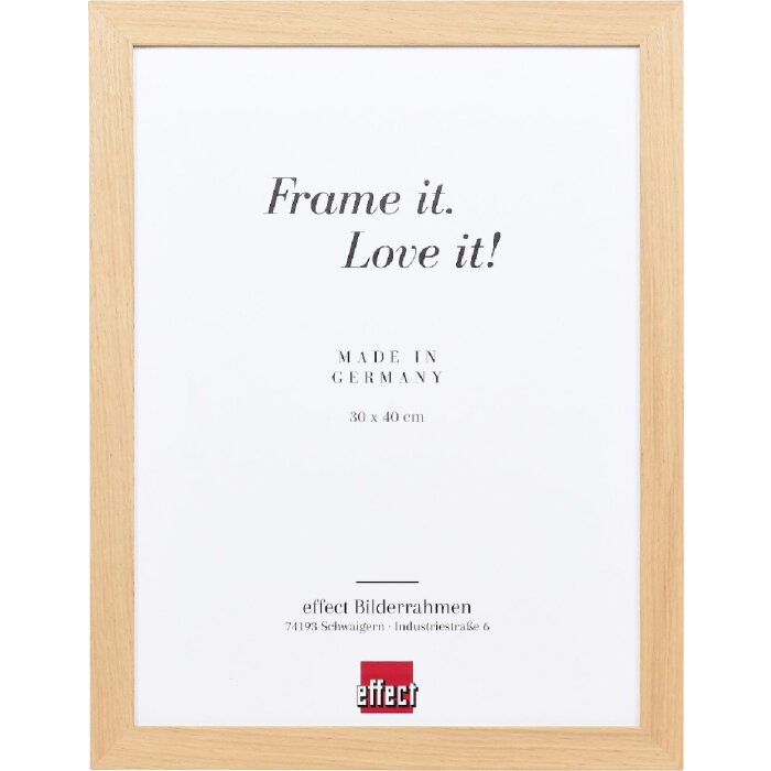 Effect Holzrahmen Profil 71 Eiche 45x60 cm mit Kunstglas