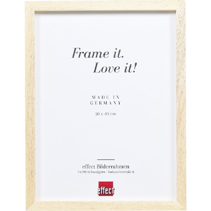 Effect Holz-Bilderrahmen Profil 74 natur 10,5x14,8 cm Kunstglas