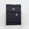 Efekt drewniana ramka na zdjęcia profil 85 srebrna 10x10 cm szkło akrylowe
