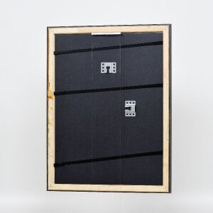 Efekt drewniana ramka na zdjęcia profil 85 czarna 10x10 cm szkło akrylowe