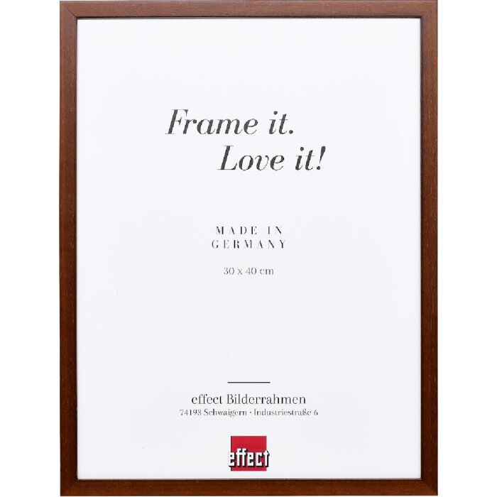 Effect Holzrahmen Profil Top S braun 10x10 cm Kunstglas