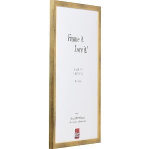 Effect Holzrahmen Profil Top S gold 13x13 cm Kunstglas