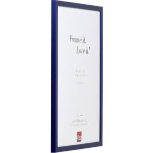 Effect Holzrahmen Profil Top S blau 25x35 cm Kunstglas