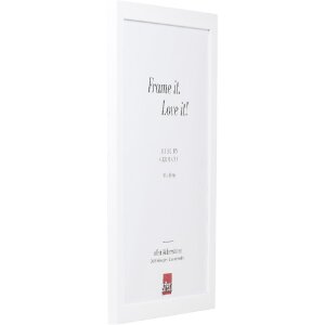 Ramka na zdjęcia z drewna Effect, profil Top Pro, biała, 13x18 cm, szkło akrylowe